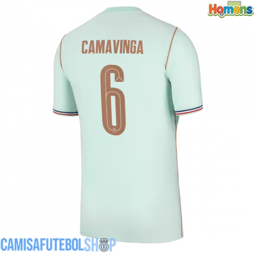 Camisa de time de futebol França Eduardo Camavinga #6 Replicas 2º Equipamento Mundo 2026 Manga Curta